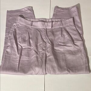 H&M Lavendar Purple Straight Leg Pants Trousers Lightweight sz 14 NEW! Spring